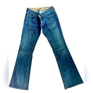 Goldsign Size 27, Indigo Bootcut Jeans.